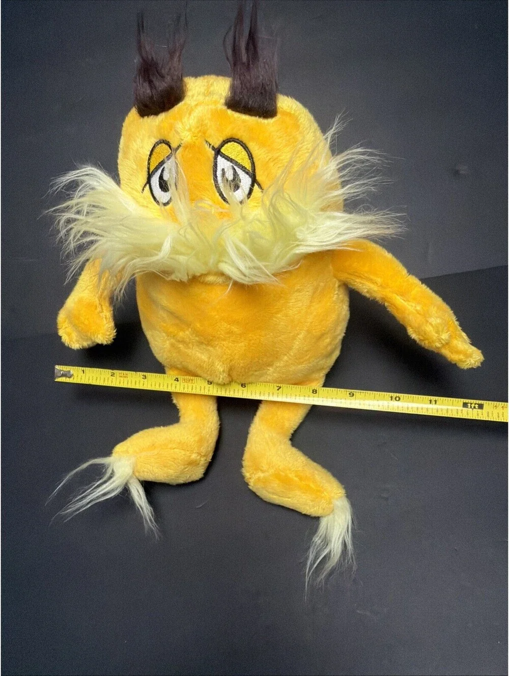 NWOT Dr. Seuss Yellow Lorax Plush 11